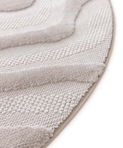 Marmor Teppich Rund - Elevé Marbe Taupe