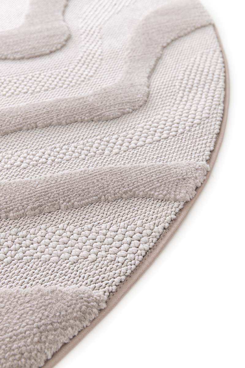 Marmor Teppich Rund - Elevé Marbe Taupe Marmor Teppich Rund - Elevé Marbe Taupe