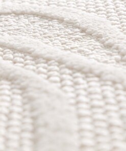 Teppich Blumen Rund - Elevé Pétale Elfenbein