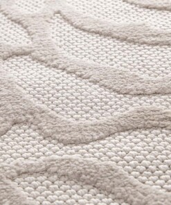 Teppich Blumen Rund - Elevé Pétale Taupe Teppich Blumen Rund - Elevé Pétale Taupe