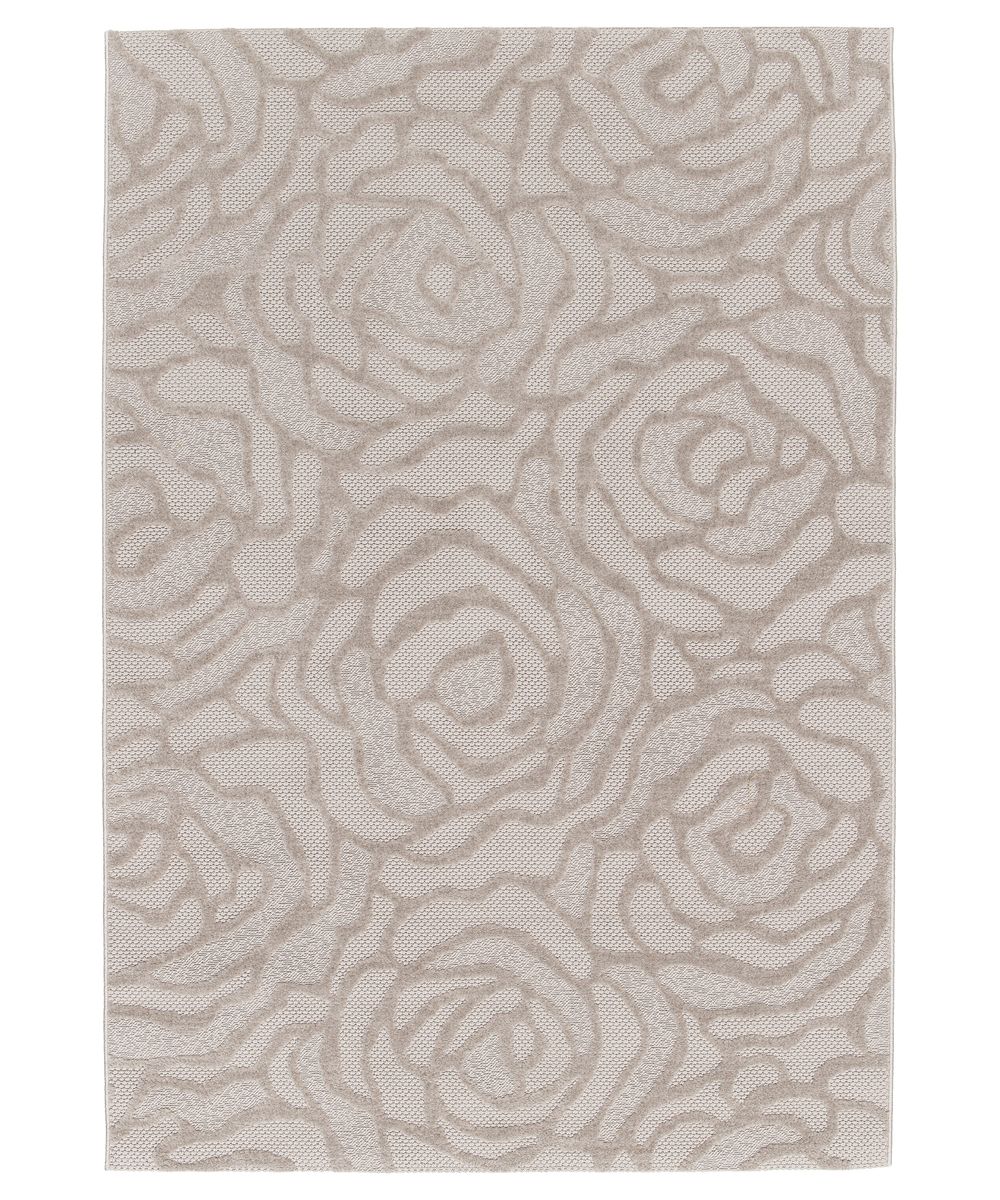 Teppich Blumen - Elevé Pétale Taupe - overzicht Teppich Blumen - Elevé Pétale Taupe - overzicht
