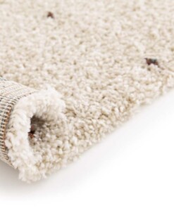 Hochflor Teppich - Dots Creme/Multi