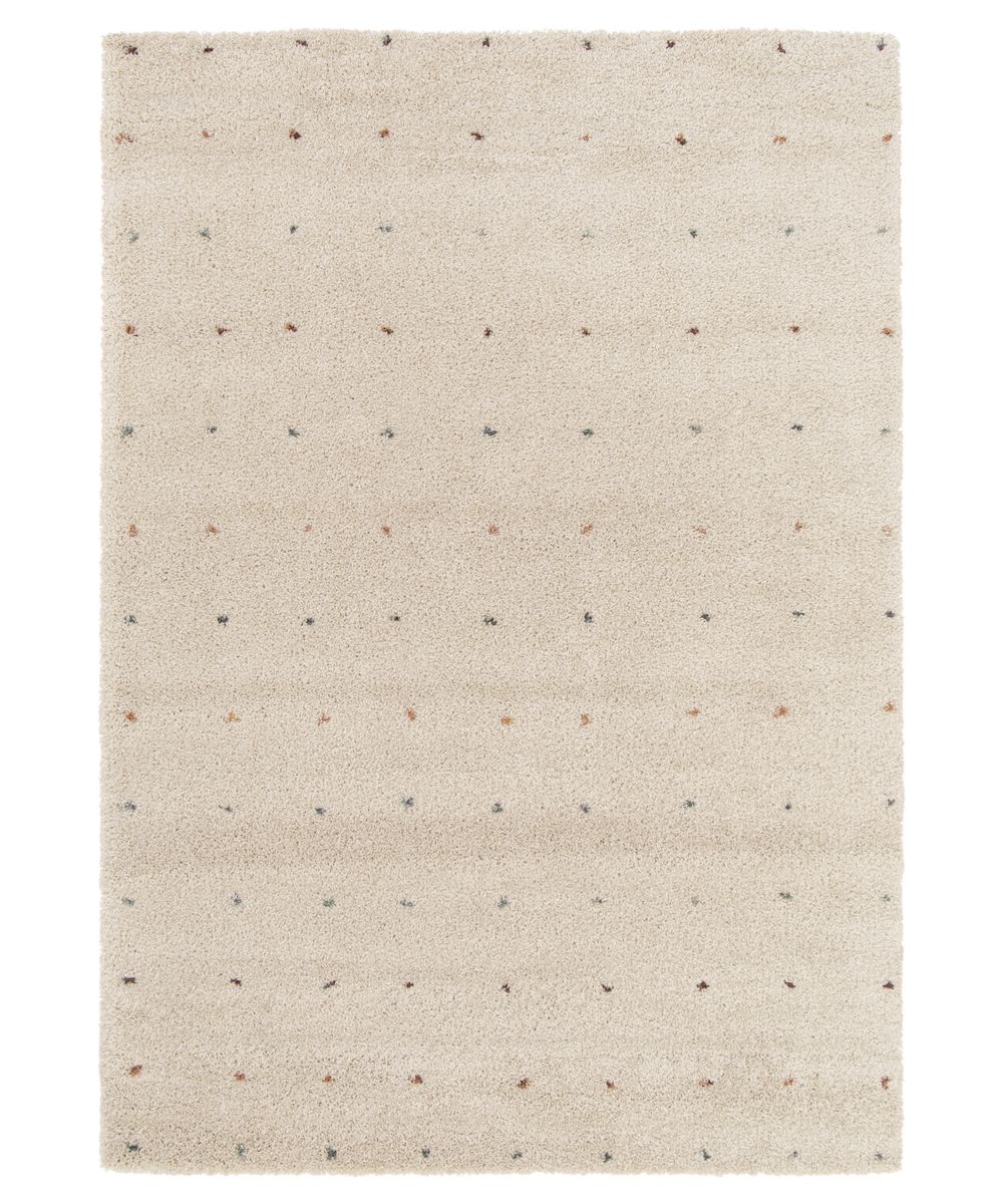 Hochflor Teppich - Dots Creme/Multi - overzicht Hochflor Teppich - Dots Creme/Multi - overzicht