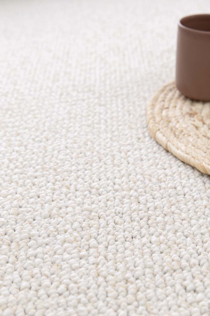 Waschbarer Wollteppich - EcoFibre Elfenbein Waschbarer Wollteppich - EcoFibre Elfenbein