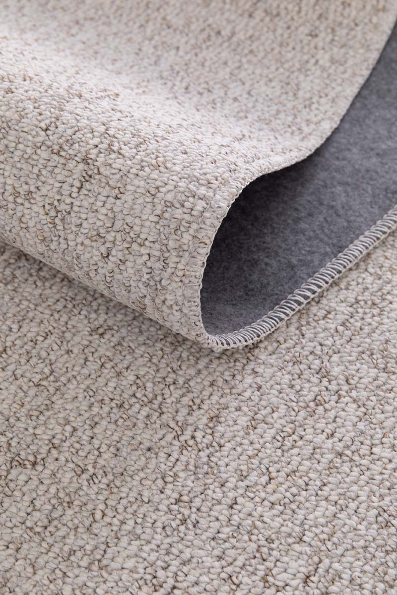 Waschbarer Wollteppich - EcoFibre Elfenbein/Rost Waschbarer Wollteppich - EcoFibre Elfenbein/Rost