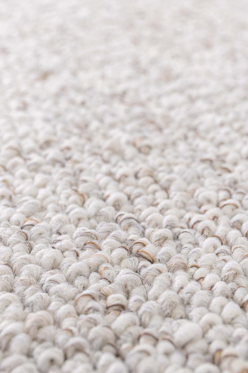 Waschbarer Wollteppich - EcoFibre Elfenbein/Rost Waschbarer Wollteppich - EcoFibre Elfenbein/Rost