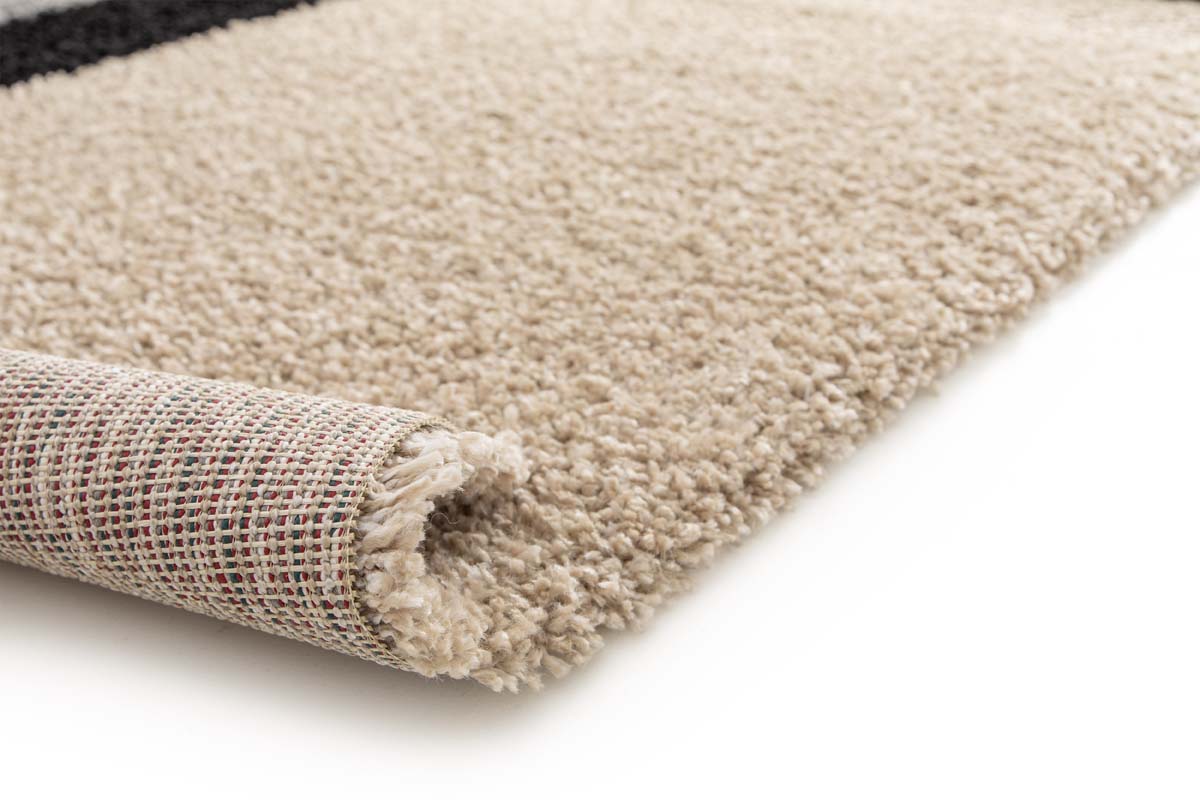 Hochflor Teppich - Mirage Empilé Grau/Schwarz Hochflor Teppich - Mirage Empilé Grau/Schwarz