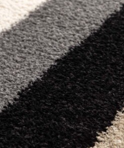 Hochflor Teppich - Mirage Empilé Grau/Schwarz Hochflor Teppich - Mirage Empilé Grau/Schwarz