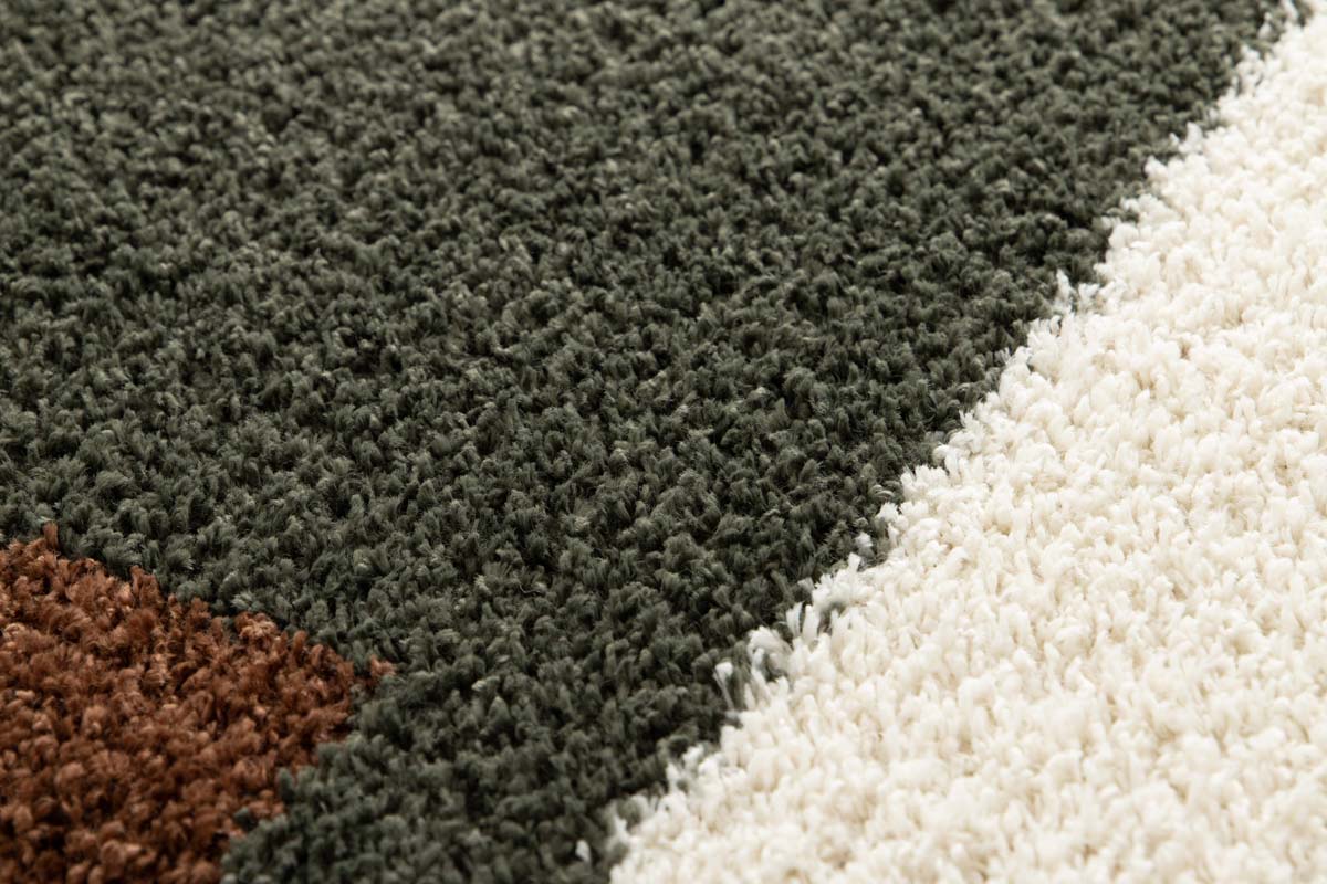 Hochflor Teppich - Mirage Empilé Olivgrün/Gelb Hochflor Teppich - Mirage Empilé Olivgrün/Gelb