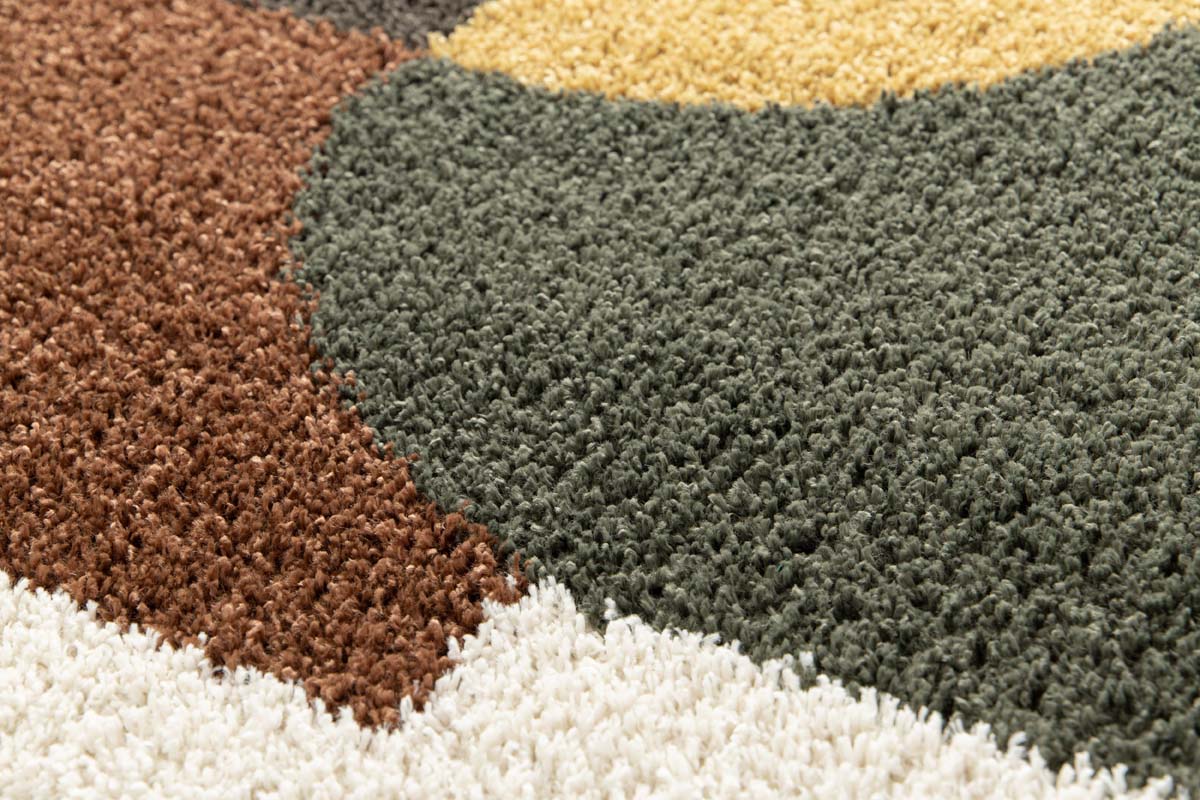 Hochflor Teppich - Mirage Enclave Olivgrün/Gelb Hochflor Teppich - Mirage Enclave Olivgrün/Gelb