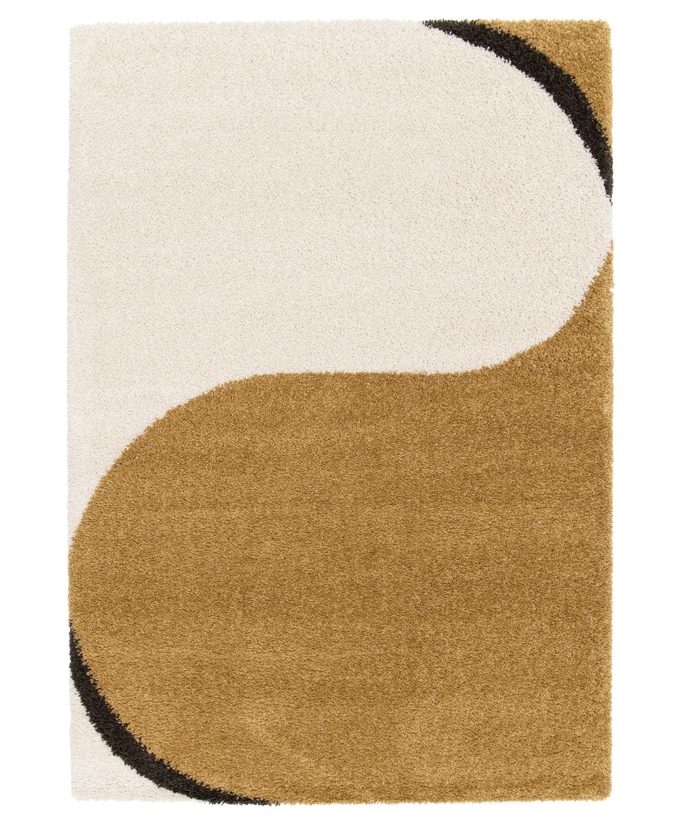 Hochflor Teppich - Mirage Éclipse Ambergelb - overzicht Hochflor Teppich - Mirage Éclipse Ambergelb - overzicht