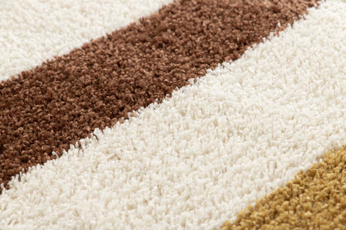 Hochflor Teppich - Mirage Rainbow Ambergelb Hochflor Teppich - Mirage Rainbow Ambergelb