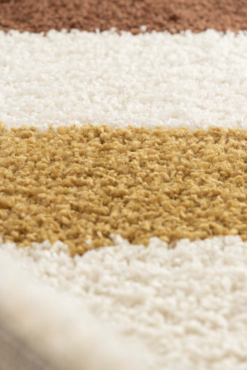 Hochflor Teppich - Mirage Rainbow Ambergelb Hochflor Teppich - Mirage Rainbow Ambergelb