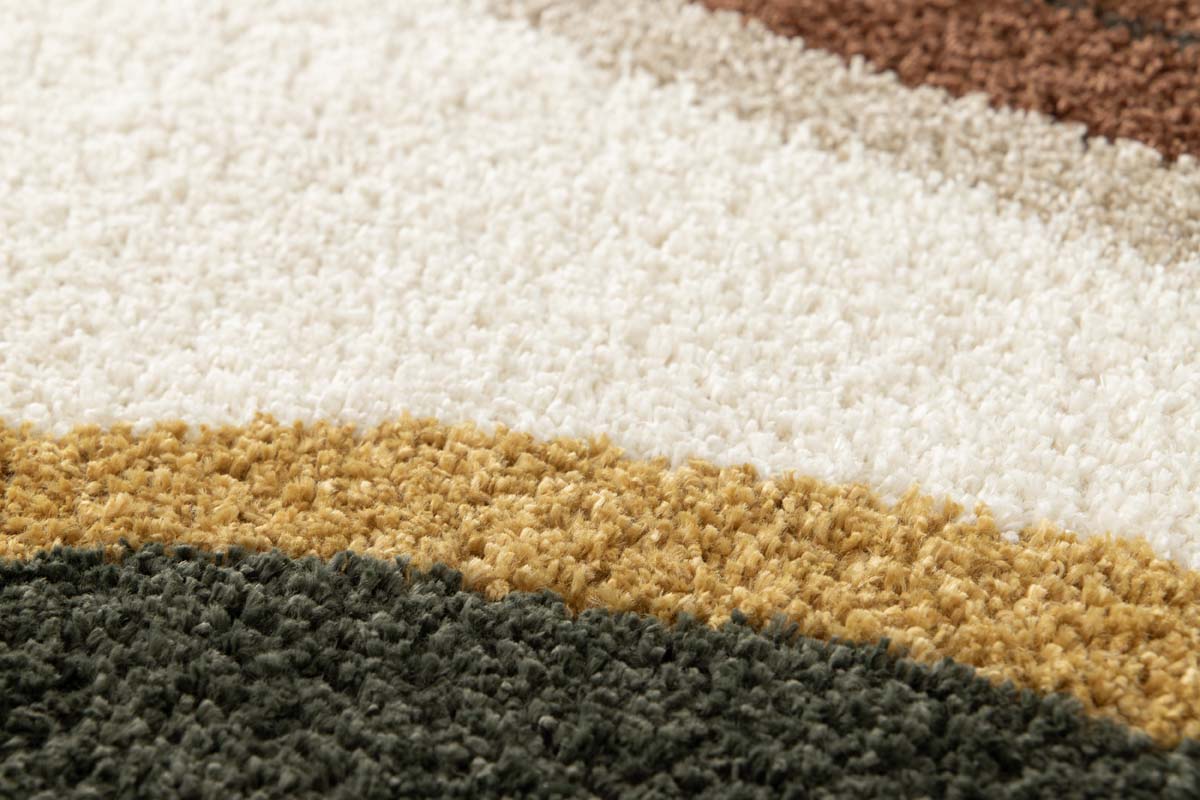 Hochflor Teppich - Mirage Rivage Olivgrün/Gelb Hochflor Teppich - Mirage Rivage Olivgrün/Gelb