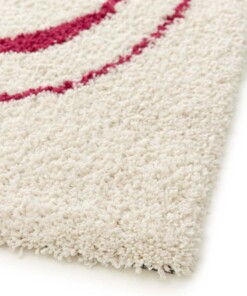 Hochflor Teppich - Mirage Méandre Elfenbein/Himbeere Hochflor Teppich - Mirage Méandre Elfenbein/Himbeere