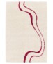 Hochflor Teppich - Mirage Méandre Elfenbein/Himbeere - overzicht, thumbnail