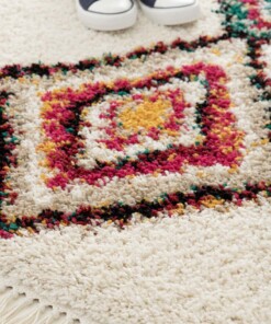 Berber Teppich - Atlas Nomad Elfenbein/Mehrfarbig Berber Teppich - Atlas Nomad Elfenbein/Mehrfarbig