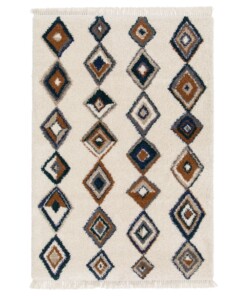 Berber Teppich - Atlas Nomad Braun/Blau - overzicht