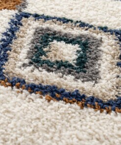 Berber Teppich - Atlas Nomad Braun/Blau Berber Teppich - Atlas Nomad Braun/Blau