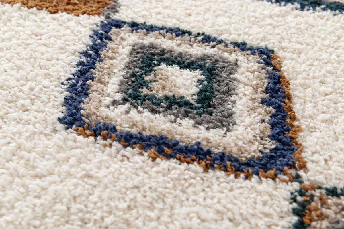 Berber Teppich - Atlas Nomad Braun/Blau Berber Teppich - Atlas Nomad Braun/Blau