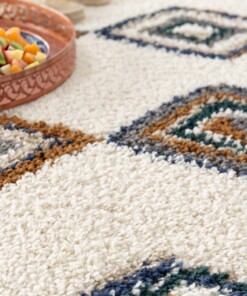 Berber Teppich - Atlas Nomad Braun/Blau