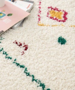 Berber Teppich - Atlas Kite Elfenbein/Mehrfarbig