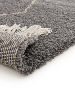 Berber Teppich - Atlas Grid Grau Berber Teppich - Atlas Grid Grau