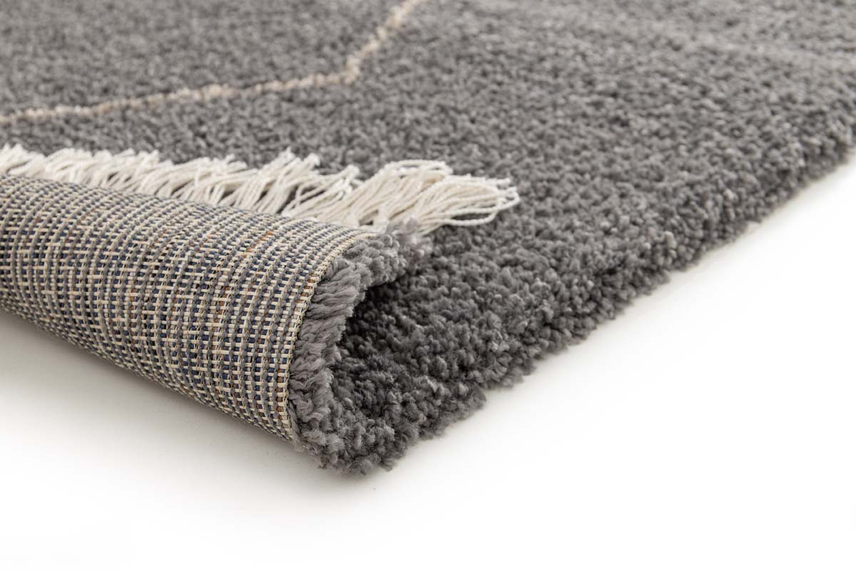 Berber Teppich - Atlas Grid Grau Berber Teppich - Atlas Grid Grau