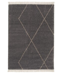 Berber Teppich - Atlas Grid Grau - overzicht