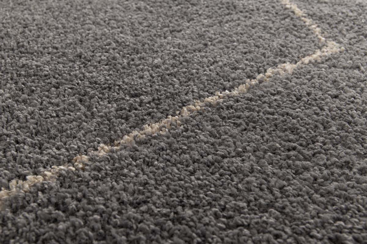 Berber Teppich - Atlas Grid Grau Berber Teppich - Atlas Grid Grau