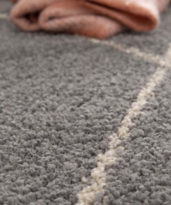 Berber Teppich - Atlas Grid Grau