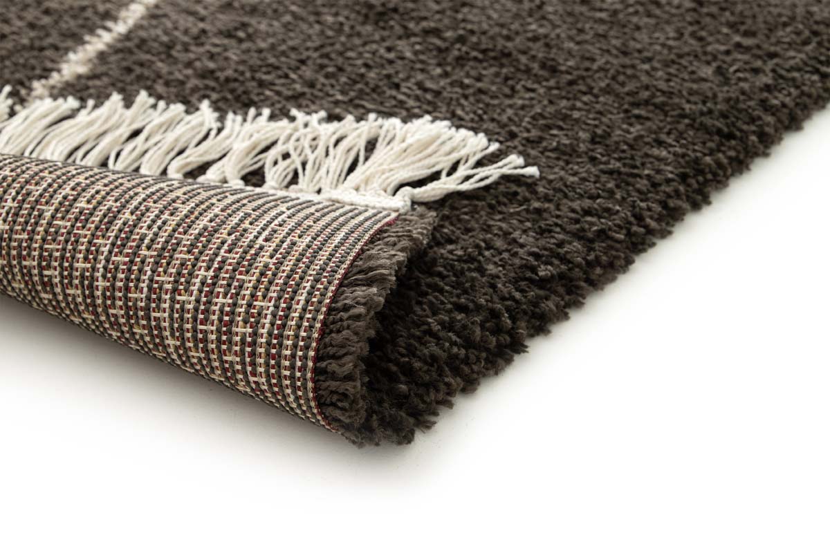 Berber Teppich - Atlas Grid Dunkelbraun Berber Teppich - Atlas Grid Dunkelbraun