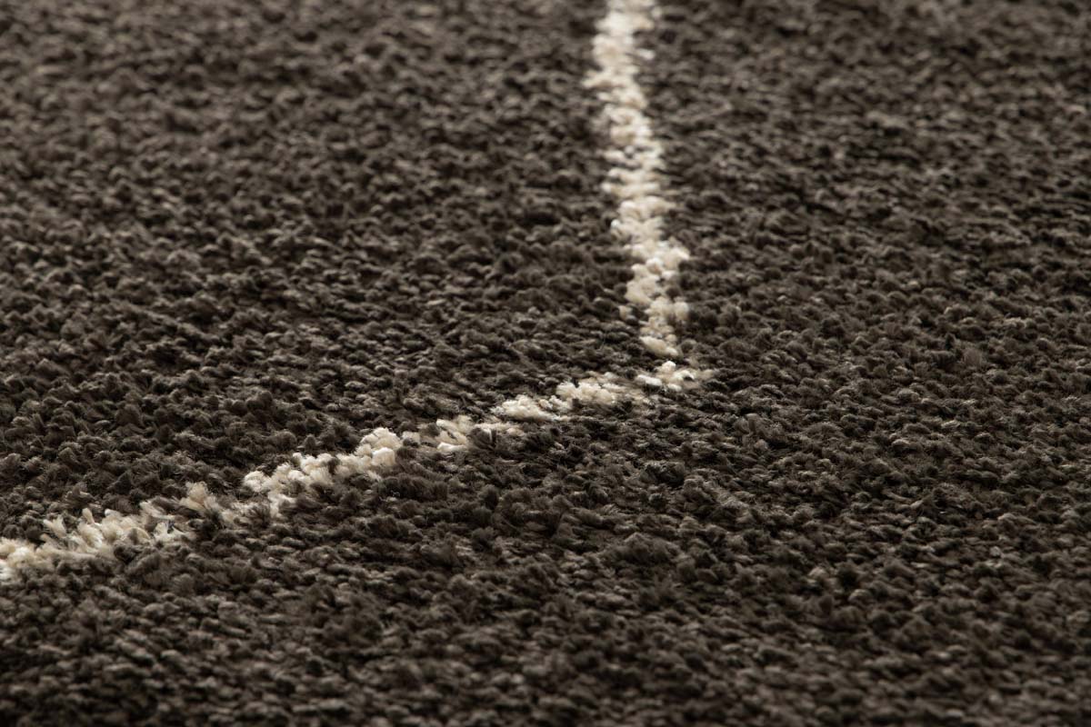 Berber Teppich - Atlas Grid Dunkelbraun Berber Teppich - Atlas Grid Dunkelbraun