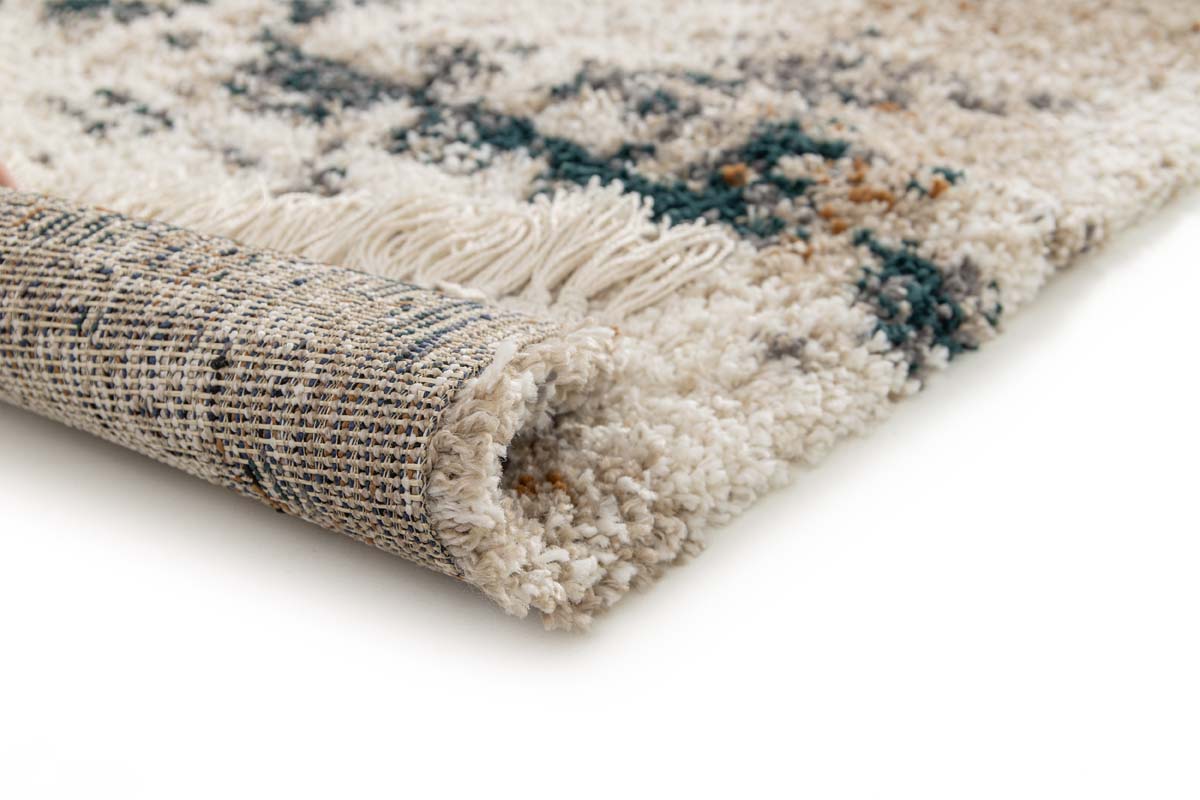 Berber Teppich - Atlas Canvas Blau/Beige Berber Teppich - Atlas Canvas Blau/Beige