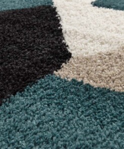 Abstrakter Teppich - Atlas Zenith Petrol