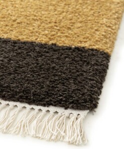 Abstrakter Teppich - Atlas Forma Ockergelb/Grün