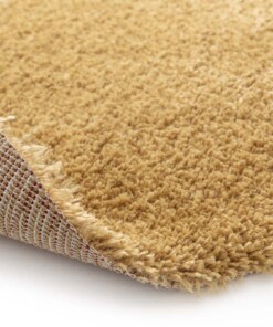 Hochflor Runder Teppich - Mirage Axis Olivgrün/Gelb