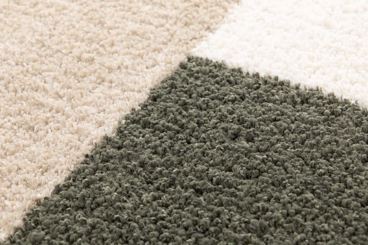 Hochflor Runder Teppich - Mirage Axis Olivgrün/Gelb Hochflor Runder Teppich - Mirage Axis Olivgrün/Gelb