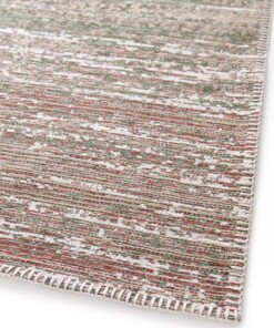 Designer Teppich - Velura Waldgrün/Rot Designer Teppich - Velura Waldgrün/Rot