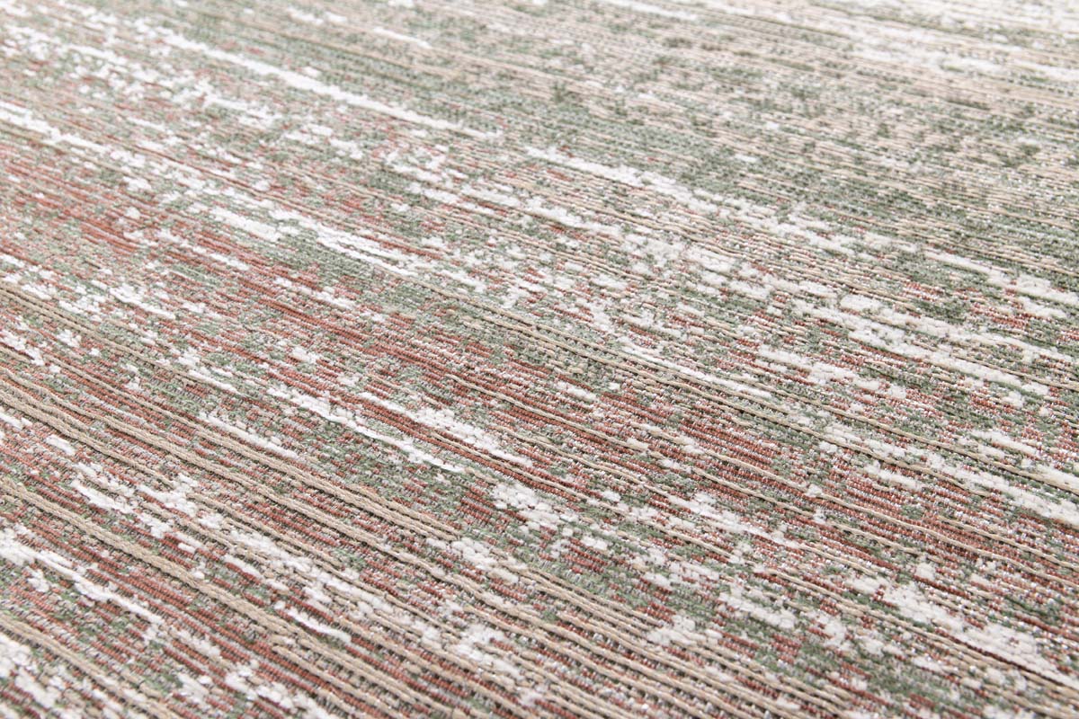 Designer Teppich - Velura Waldgrün/Rot Designer Teppich - Velura Waldgrün/Rot