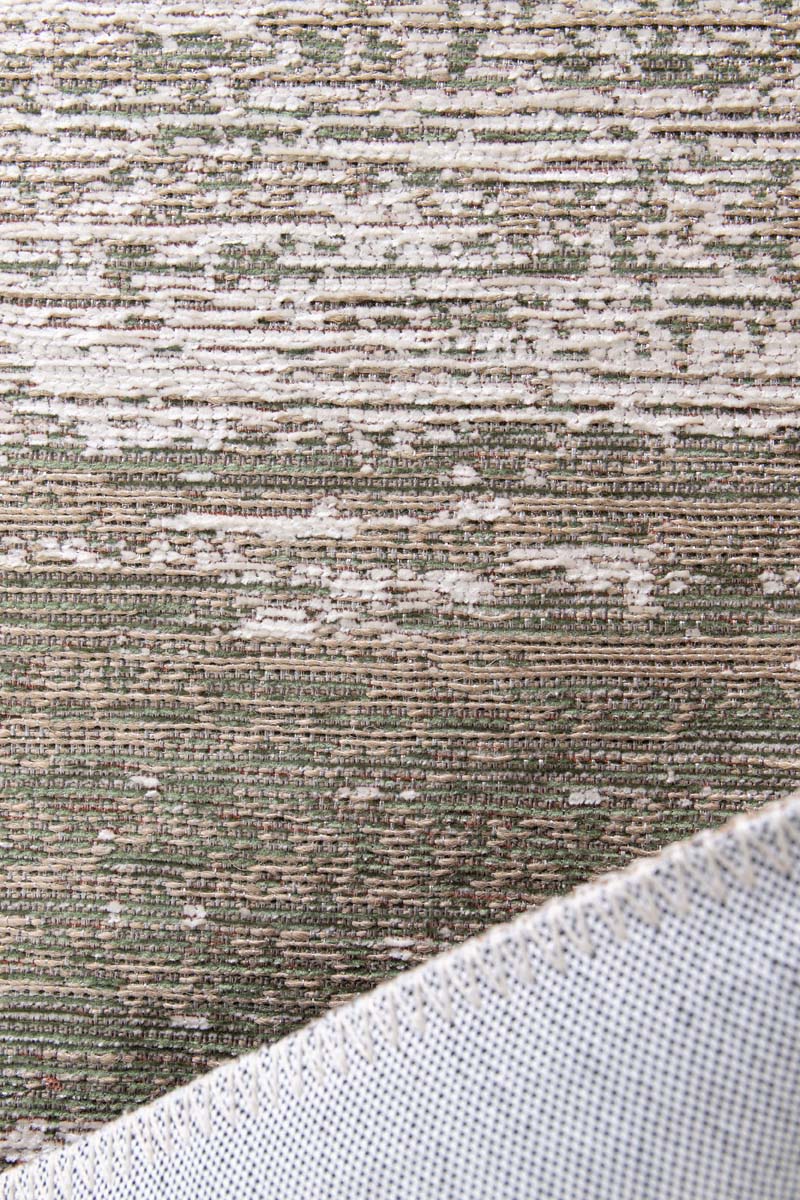 Designer Teppich - Velura Waldgrün/Rot Designer Teppich - Velura Waldgrün/Rot