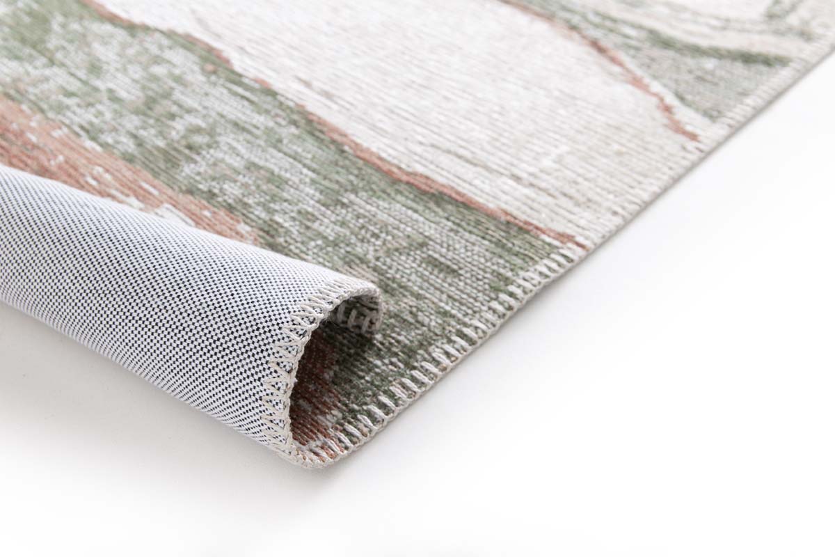 Marmor Teppich - Velura Waldgrün/Rot Marmor Teppich - Velura Waldgrün/Rot