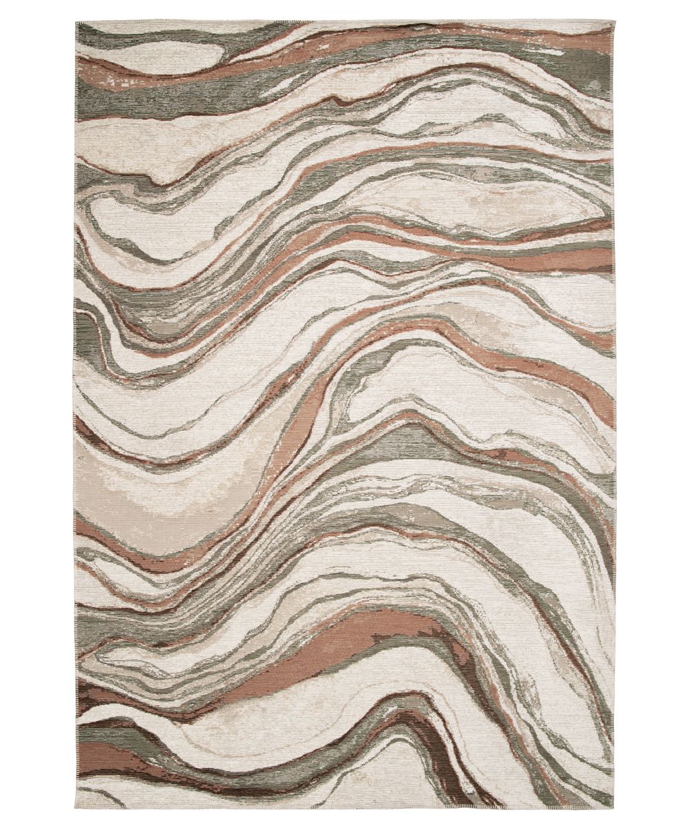 Marmor Teppich - Velura Waldgrün/Rot - overzicht Marmor Teppich - Velura Waldgrün/Rot - overzicht