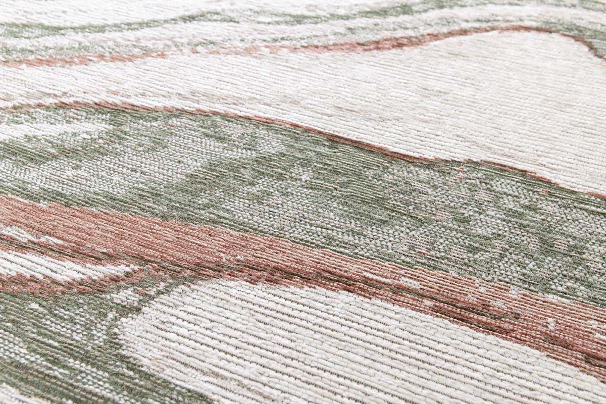 Marmor Teppich - Velura Waldgrün/Rot Marmor Teppich - Velura Waldgrün/Rot