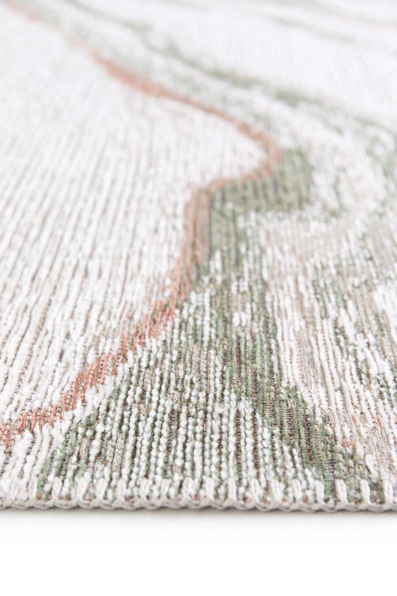 Marmor Teppich - Velura Waldgrün/Rot Marmor Teppich - Velura Waldgrün/Rot