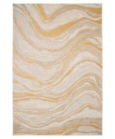 Marmor Teppich - Velura Ambergelb - overzicht, thumbnail