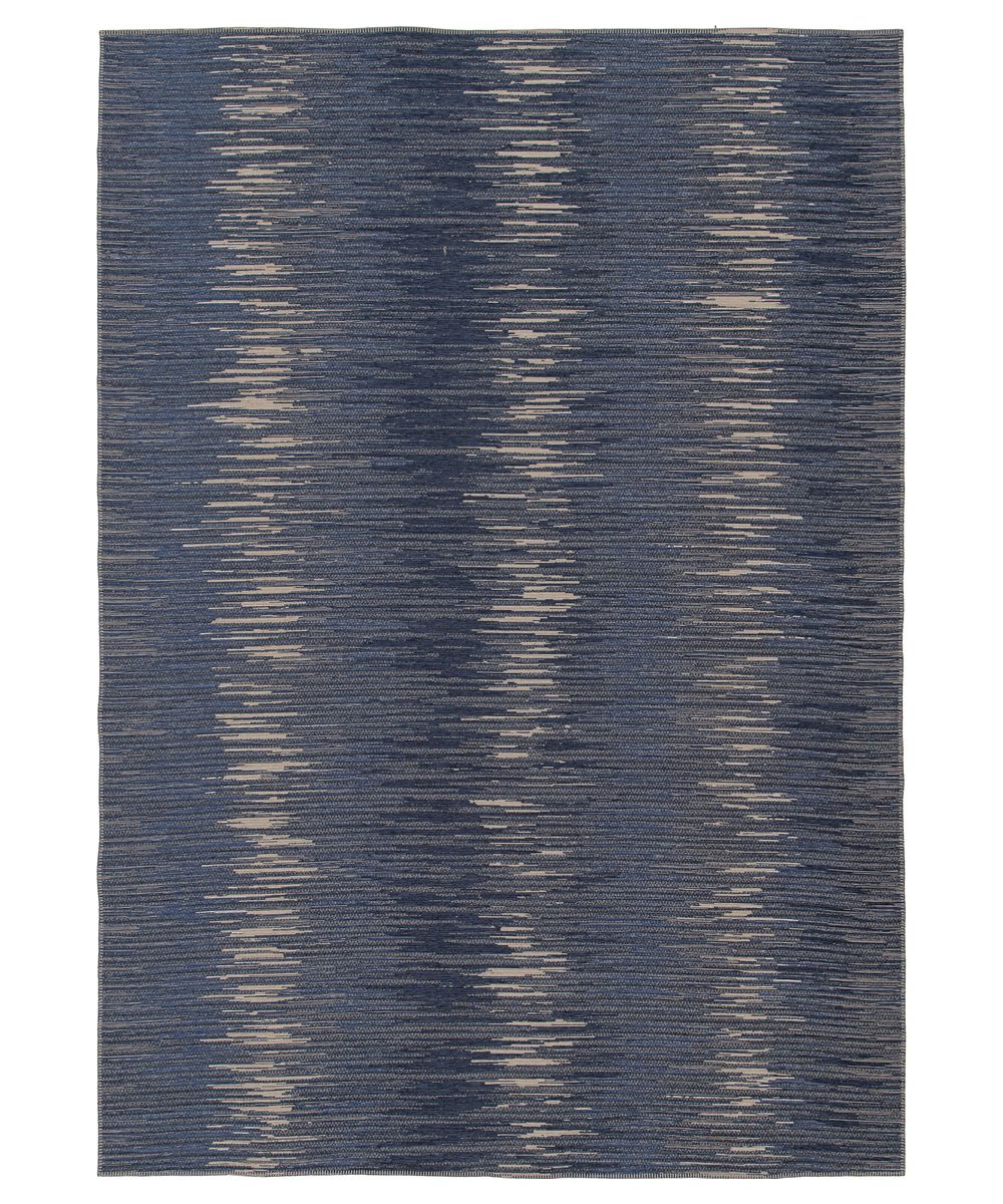 Abstrakter Teppich - Sapphire Ripple Jeansblau - overzicht Abstrakter Teppich - Sapphire Ripple Jeansblau - overzicht