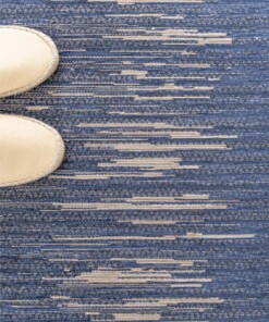 Abstrakter Teppich - Sapphire Ripple Jeansblau Abstrakter Teppich - Sapphire Ripple Jeansblau