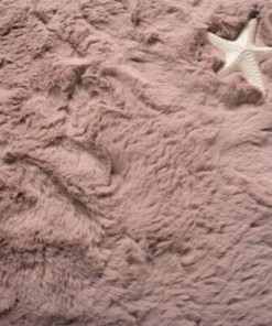 Teppich Quadratisch Flauschig Hochflor - Comfy Plus - Rosa - close up
