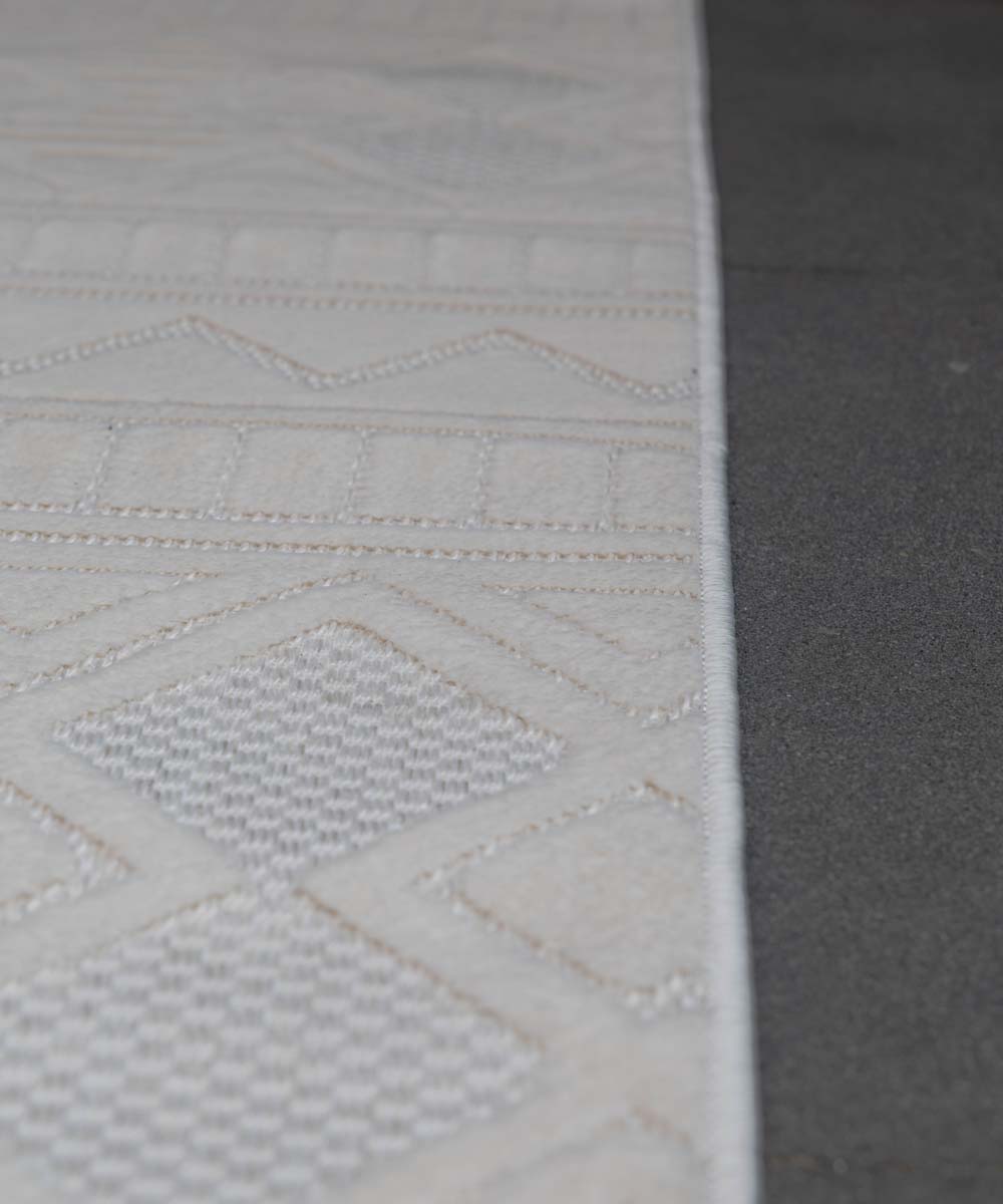 Outdoor-Teppich - Elvora Linea Creme Outdoor-Teppich - Elvora Linea Creme